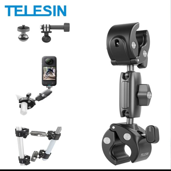 TELESIN Double-headed Crab Clamp