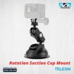 TELESIN Suction Cup for Action camera with phone clip