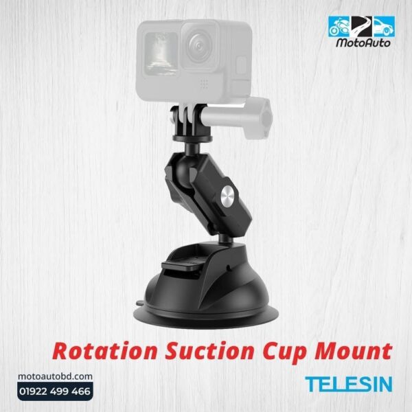 TELESIN Suction Cup for Action camera with phone clip