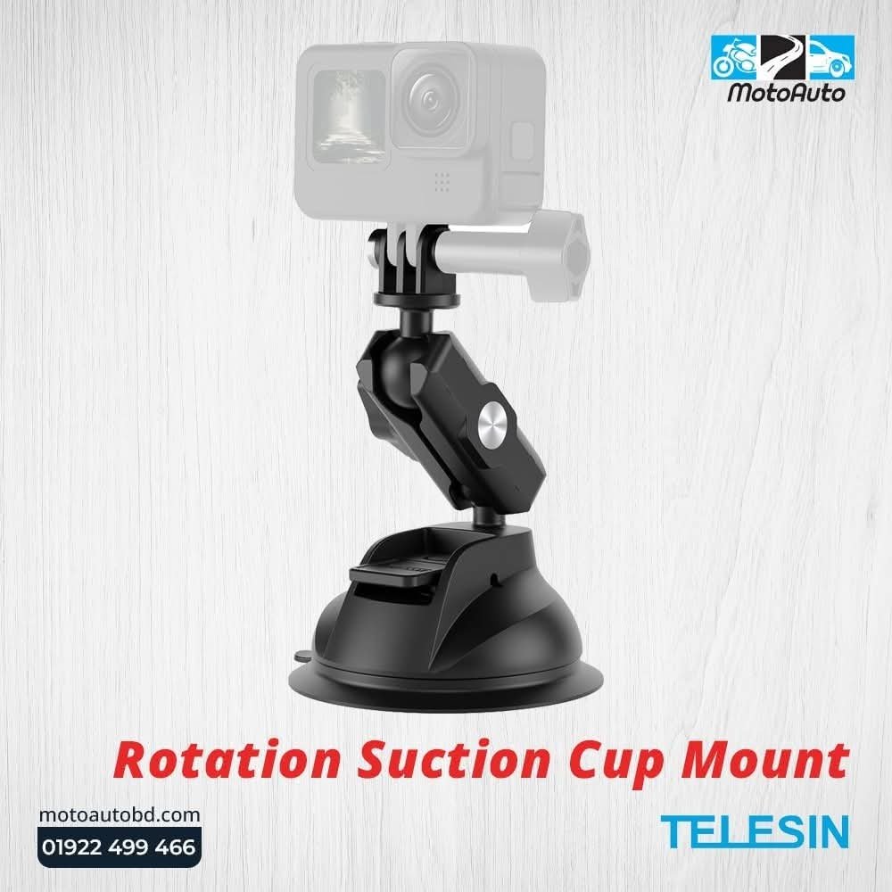 2026/01/1000119537.jpg TELESIN Suction Cup for Action camera with phone clip - Image 1