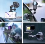 TELESIN Suction Cup for Action camera with phone clip - Image 4