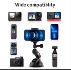 TELESIN Suction Cup for Action camera with phone clip - Image 6