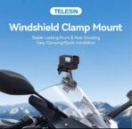 TELESIN Windshield Clamping Brackets
