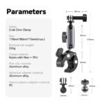 Telesin Aluminum Handlebar Claw Mount - Image 2