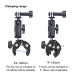Telesin Aluminum Handlebar Claw Mount - Image 3