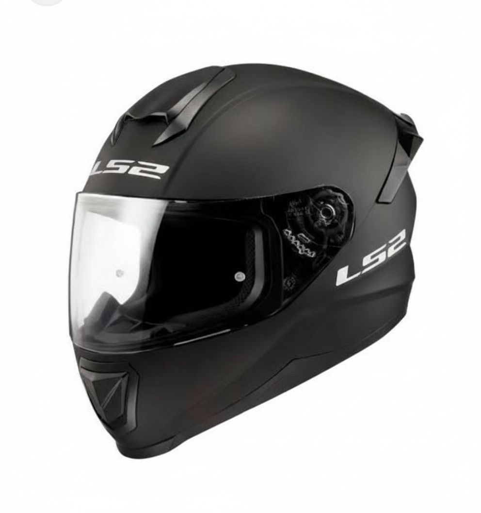 2026/02/10311.png LS2 FF802 Flash Solid Matt Black - Image 1