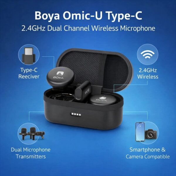 BOYA Omic-U Dual Channel Wireless Mic for C-type Device