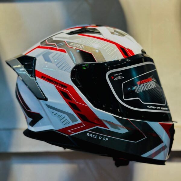 My Helmet G Force White black (Size-L)