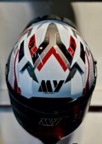 My Helmet G Force White black (Size-L) - Image 2
