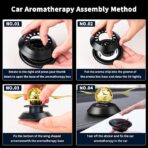 Car Gorgeous Solar Wings Air Freshener for Vehicle Interior Decoration-Car Diffuser for Car Home and Office - Image 6