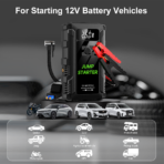 KRF VIP Car Jump Starter with Built-in Tire Inflator – All-in-One Emergency Power & Air Solution for Vehicles-KB80609 - Image 4