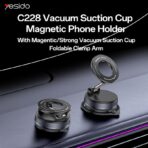 Yesido C228 Magnetic Phone Holder – Perfect for Cars, Home & Office Desk, Anti-Slip Design, Easy Installation and Strong Phone Support