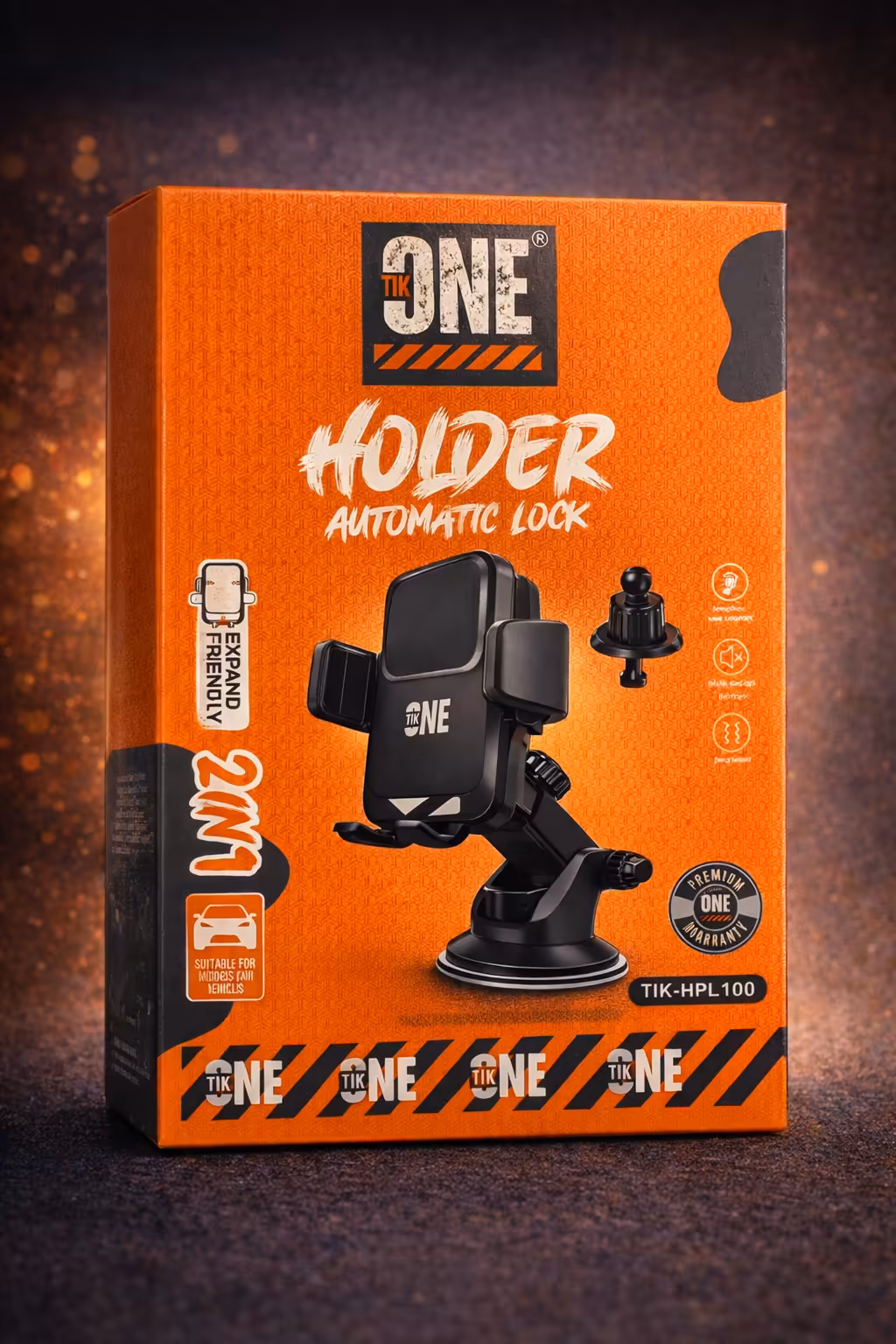b2 Car TIK ONE HPL-100 Adjustable Dashboard Mobile Phone Holder - Image 1