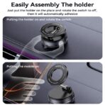 Yesido C228 Magnetic Phone Holder – Perfect for Cars, Home & Office Desk, Anti-Slip Design, Easy Installation and Strong Phone Support - Image 6