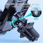 JOYROOM JR-ZS285 Angle-adjustable Car Phone Holder Strong Suction Mobile Phone Clamp Mount for Dashboard - Image 2
